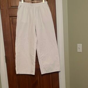 White Wide-Leg Pants